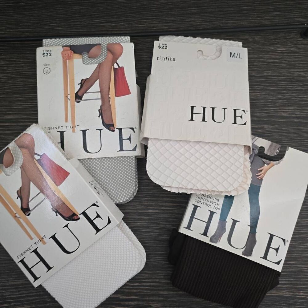 Hue Tights and Fishnets, Assortment, NEW, Sz. 2 and 1 M/L